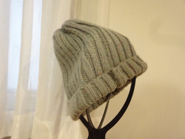 !Ungrid!レディース・ガールズ カラフルニット 灰色帽子 サイズ57cm〜59cm キャップ 帽子 毛使用拍卖