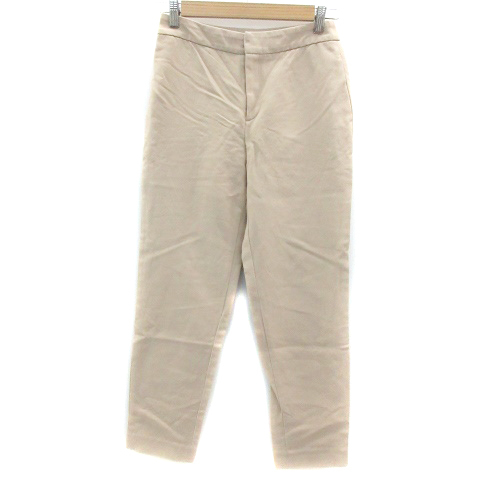トゥモローランド TOMORROWLAND テーパードパンツ アンクル丈 34 ベージュ /YM45 レディース拍卖