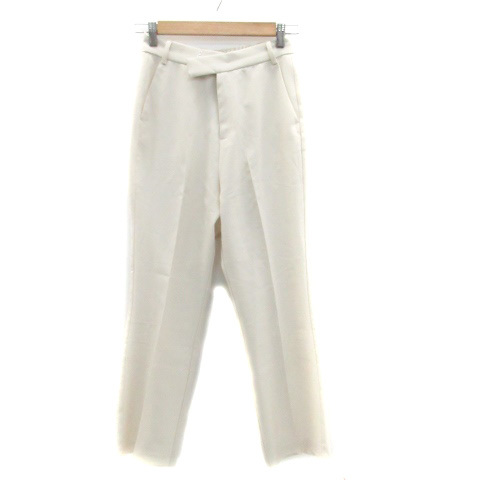 ローリーズファーム LOWRYS FARM スラックスパンツ アンクル丈 M ベージュ /HO5 レディース拍卖