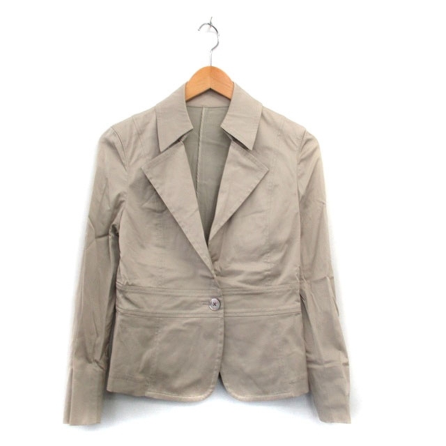 ユナイテッドアローズ UNITED ARROWS ジャケット ブレザー テーラード シンプル ベージュ /KT23 レディース拍卖