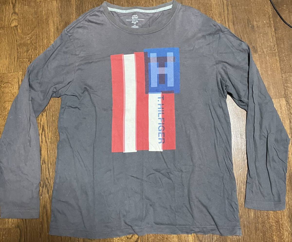 TOMMY HILFIGER☆ロンT プリント☆トミーヒルフィガー拍卖