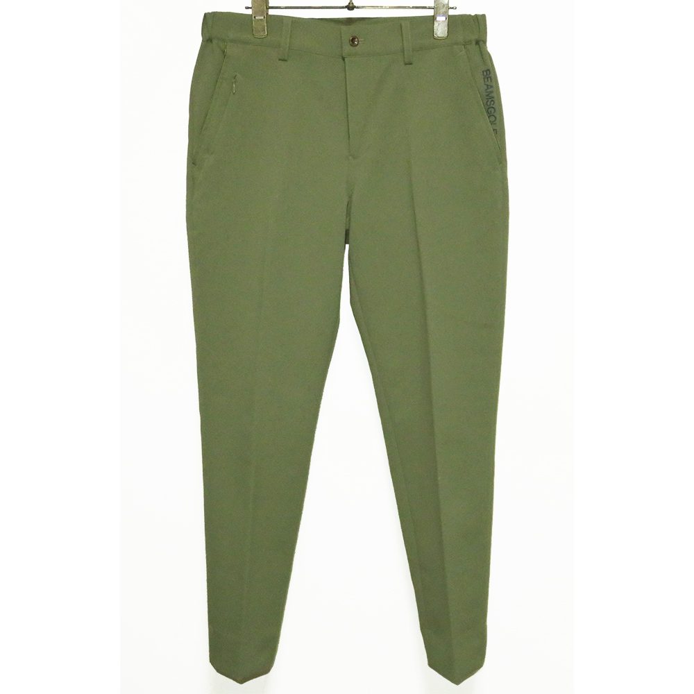 BEAMS GOLF 20AW ポリスラックスパンツ 44 カーキ ロゴ ジャージ ビームス パープルレーベル ゴルフ拍卖