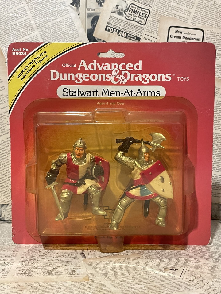 ☆1980年代/ダンジョンズ&ドラゴンズ/フィギュア/即決ビンテージ/LJN/AD&D/PVC Figure(Stalwart Men-At-Arms/MOC) FA-121拍卖