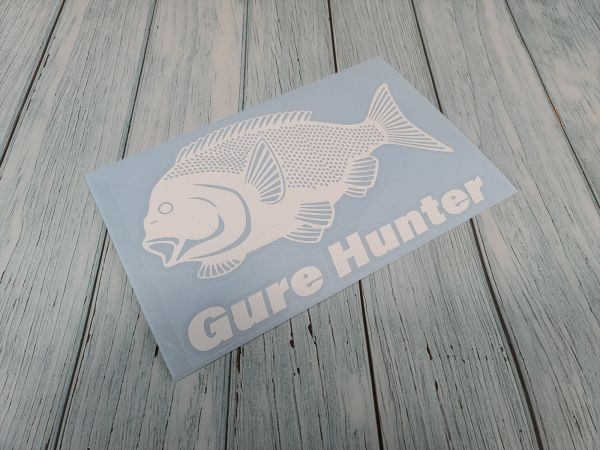 撥水生地対応 グレ (メジナ)【ホワイト】A-0 W175mm×H118mm アイロンプリントシート拍卖