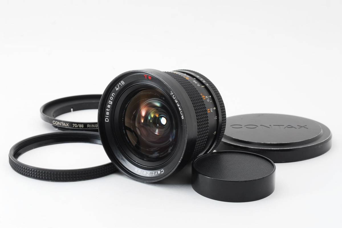 ☆超広角 carl zeiss Distagon ディスタゴン 18mm F4 MMG ヤシカ・コンタックスマウント拍卖