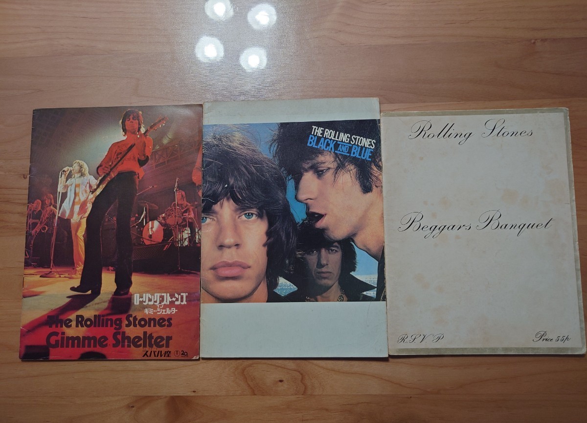 ★The Rolling Stones★Gimme Shelter movie brochure★Beggars Banquet Sheet Music★1976''BLACK AND BLUE'' EUROPE TOUR Itinerary★拍卖