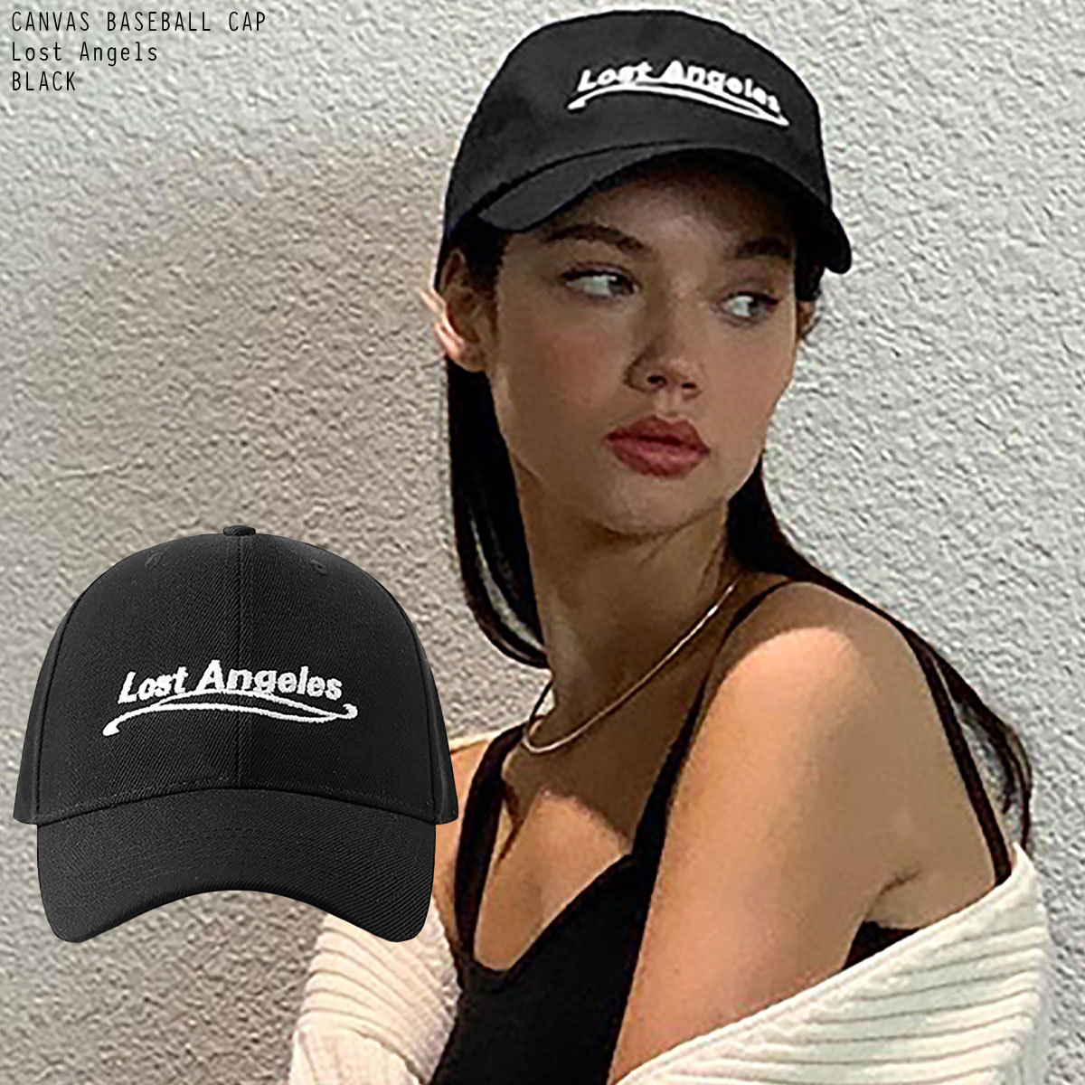 ユニセックス 男女兼用 ロゴ刺繍 ボールキャップ ベースボールキャップ オールシーズン UNISEX BASEBALL CAP Lost Angeles拍卖