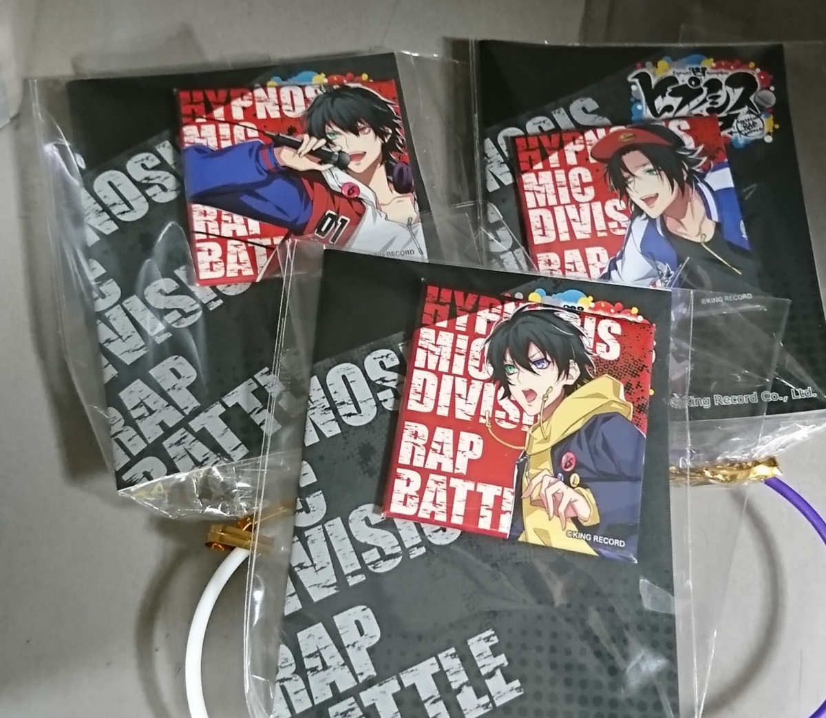ヒプノシスマイク スクエア缶バッジ 山田一郎 山田二郎 山田三郎 三種セット拍卖