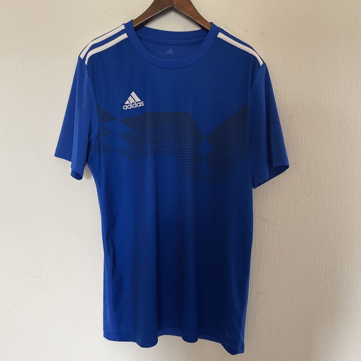 adidas アディダス スポーツウェア メンズ半袖シャツ CLIMALITE プラクティスシャツ L size ポリエステル拍卖