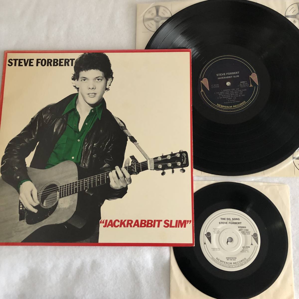 中古 US盤 レコード Steve Forbert Jackrabbit Slim スティーヴ・フォーバード ジャックラビット・スリム 7cm シングル付 Nemperor JZ36191拍卖