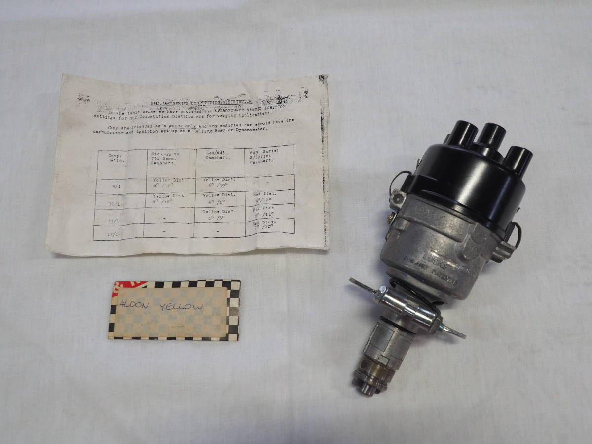 BMC Mini Aldon Yellow Distributor, クラシック ミニ, アルドン ディストリビューター, Lucas製拍卖