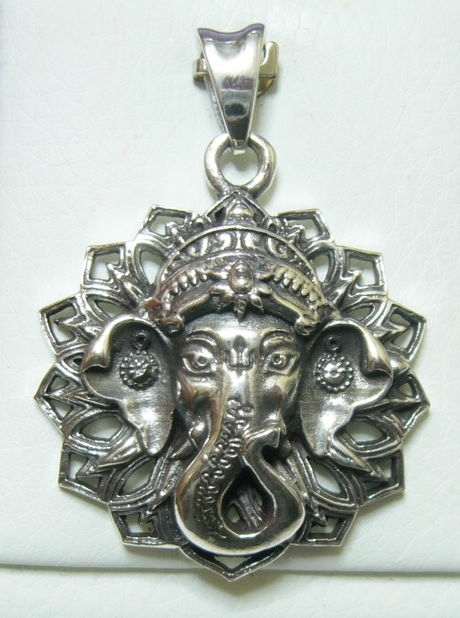 即決 jdp■シルバーペンダントトップ■ ガネーシャ 5拍卖