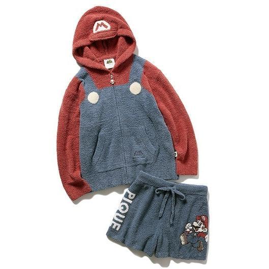 ジェラートピケ ★ マリオパーカー&ショートパンツ セット  PWNT214069  F  BLU ★ 新品拍卖