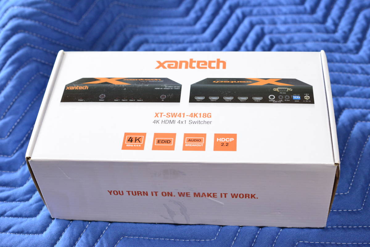 Xantech ザンテック HDMI2.0b 切り替え機 18Gbps HDR対応 4K 4x1 XT-SW41-4K18G Coaxial 同軸デジタルケーブル対応 高音質拍卖
