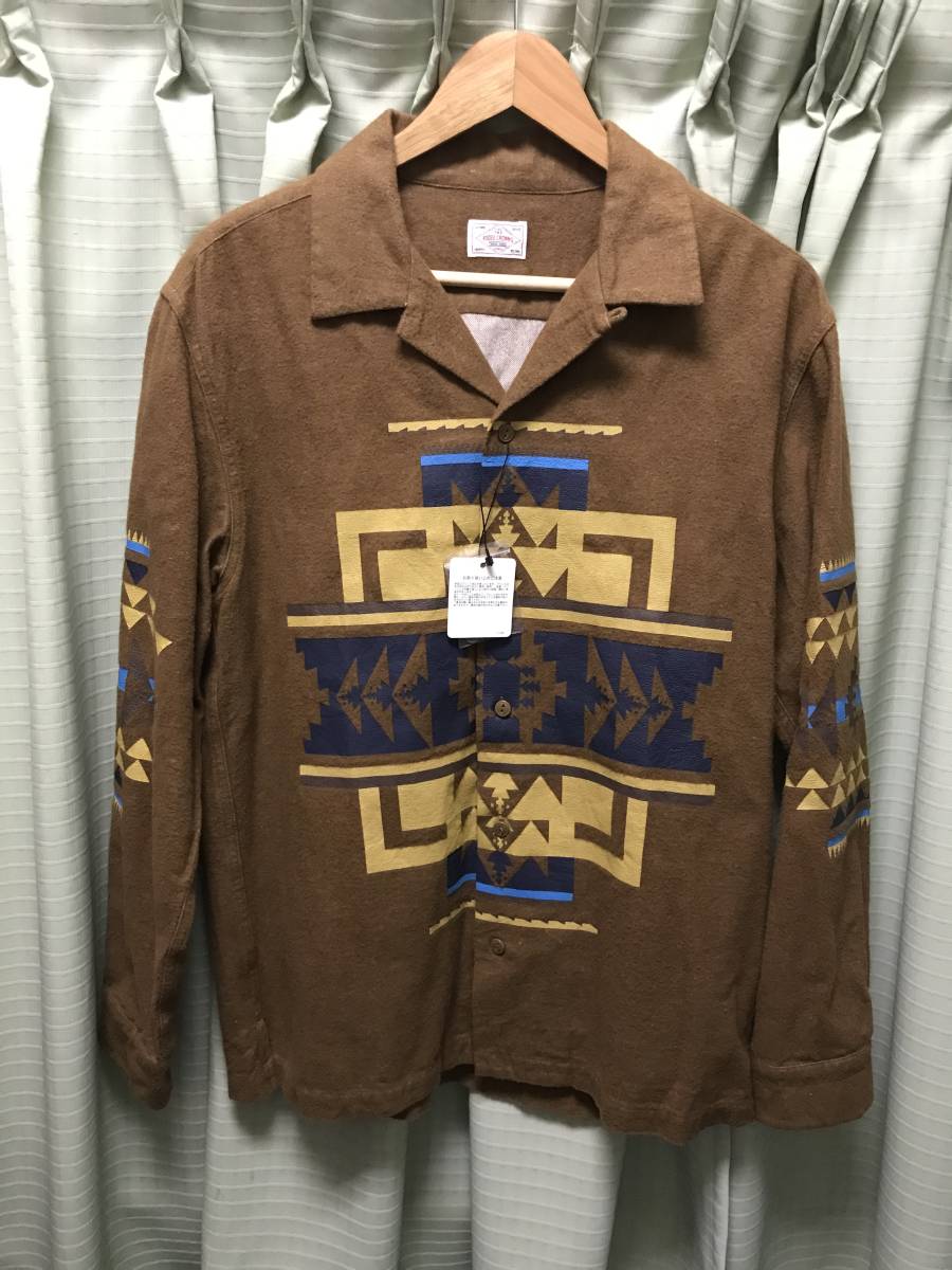 ジャケット インディオ ロデオ インディアン コーデユロイ プリント 未使用 ロカビリー Z344拍卖