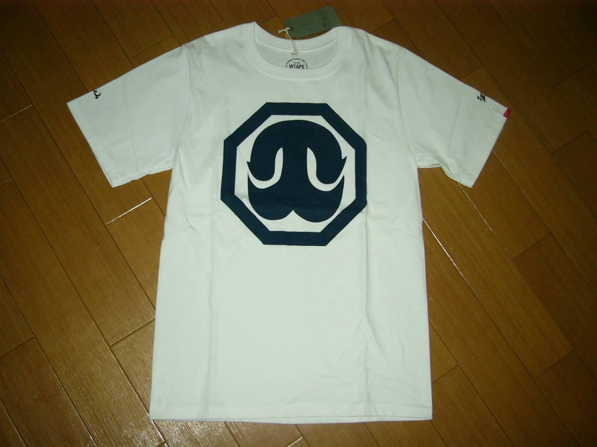 新品 WTAPS ダブルタップス Tシャツ 1 白 和ロゴ エンブレム拍卖