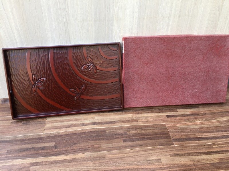 □長手盆 160鎌倉ラン 長方形お盆 TA93.40 トレー トレイ<C0310W15>拍卖