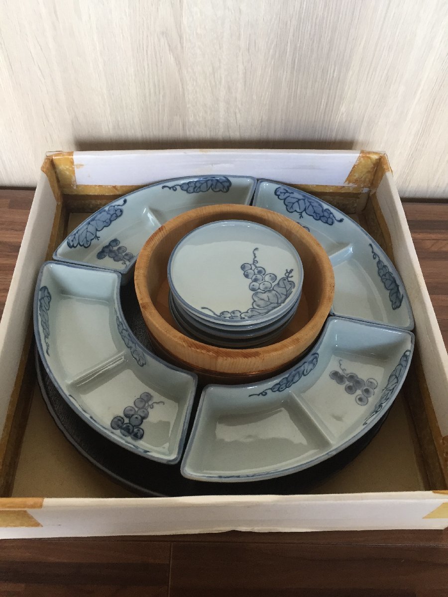 T□翠泉の手巻き寿司オードブル 陶器 和風食器 民泊に【C0525M18 LEFT-1】拍卖