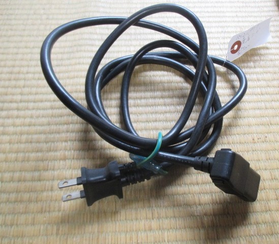 パソコン プリンター電源コード 1.75m 黒 中古品拍卖