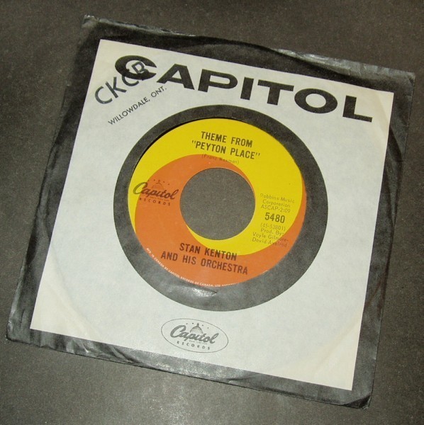 STAN KENTON Theme from ''Peyton Place'' カナダ盤シングル拍卖