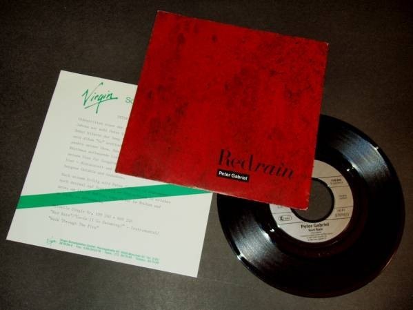 PETER GABRIEL Red Rain / Ga-Ga ドイツ盤シングル+PRシート拍卖
