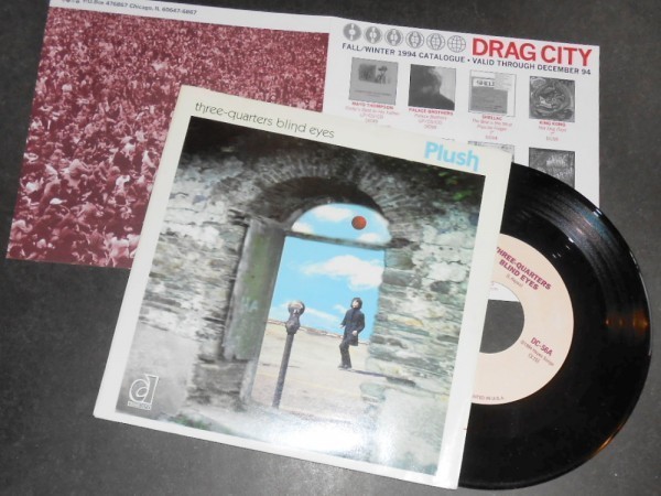PLUSH Three-Quarters Blind Eyes アメリカ盤シングル Drag City拍卖