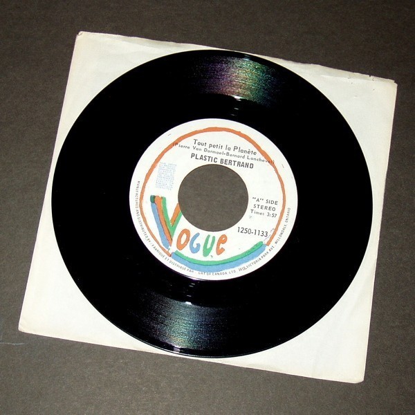 PLASTIC BERTRAND Tout petit la planete カナダ盤シングル Vogue拍卖
