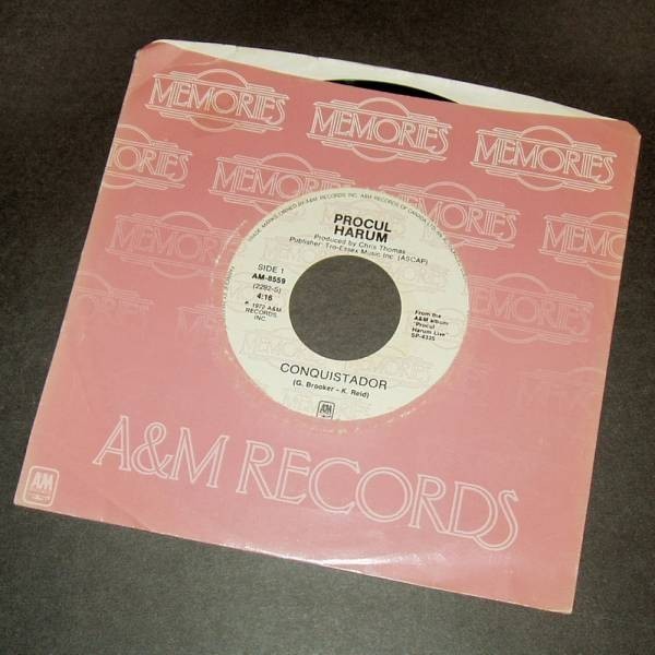 PROCOL HARUM Conquistador / 青い影 カナダ盤シングル再発 2拍卖