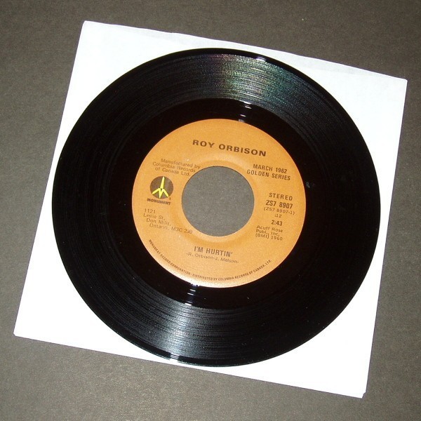 ROY ORBISON I'm Hurtin' / Dream Baby カナダ盤シングル再発 Monument拍卖