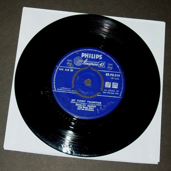 SHIRLEY BASSEY My Funny Valentine UK盤シングル Philips 1959拍卖