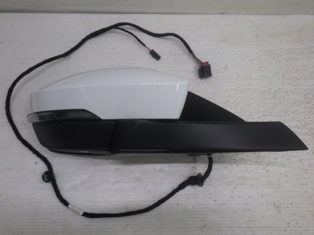【Y0113】 美品 中古 VW T-Roc T-ロック TDIスポーツ 3DA-A1DFF 2022年4月 右 ドアミラー LC9A ピュアホワイト 2GB 857 502 即決拍卖