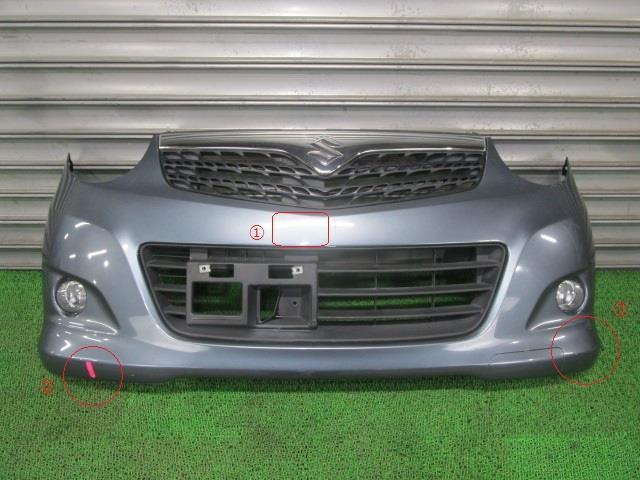 MRワゴン DBA-MF22S フロントバンパー 71711-81J51-799 71721-81J5 ZY4 アズールグレーパールメタリック /39823拍卖