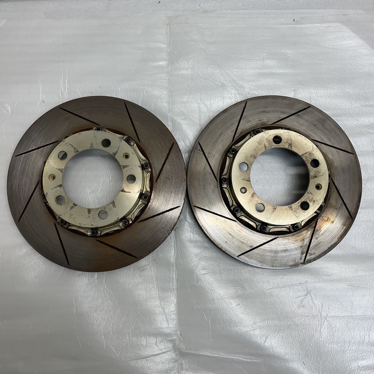 良品☆ポルシェ☆964等☆純正交換タイプ☆Biotビオ☆フロント用2ピース スリッドローター☆左右SET☆32.2パイ.幅32mm拍卖