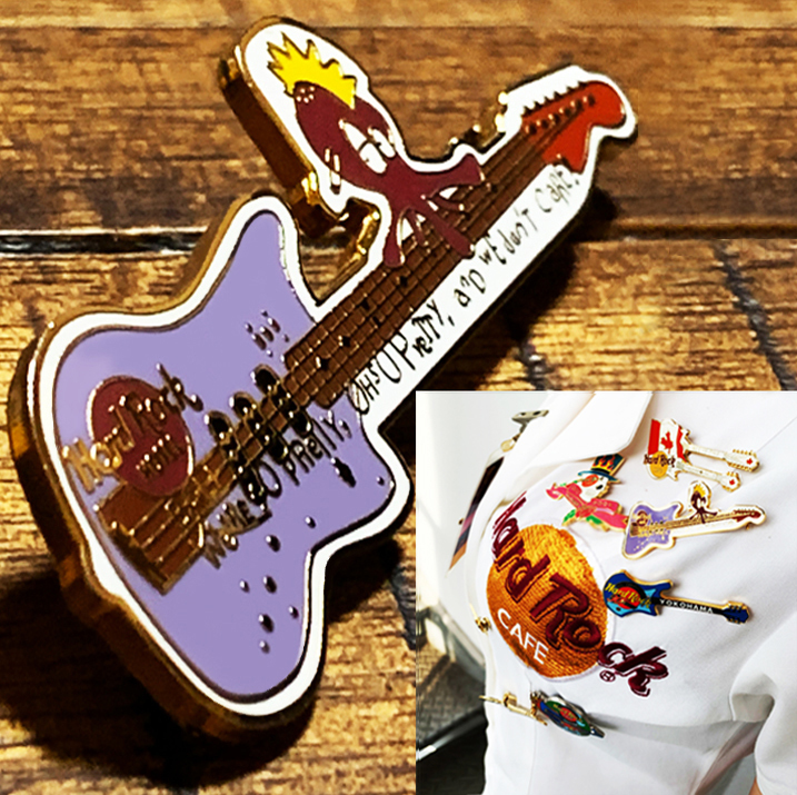Hard Rock Cafe ハードロックカフェ ピンバッジ エレキギター タコ octopus拍卖