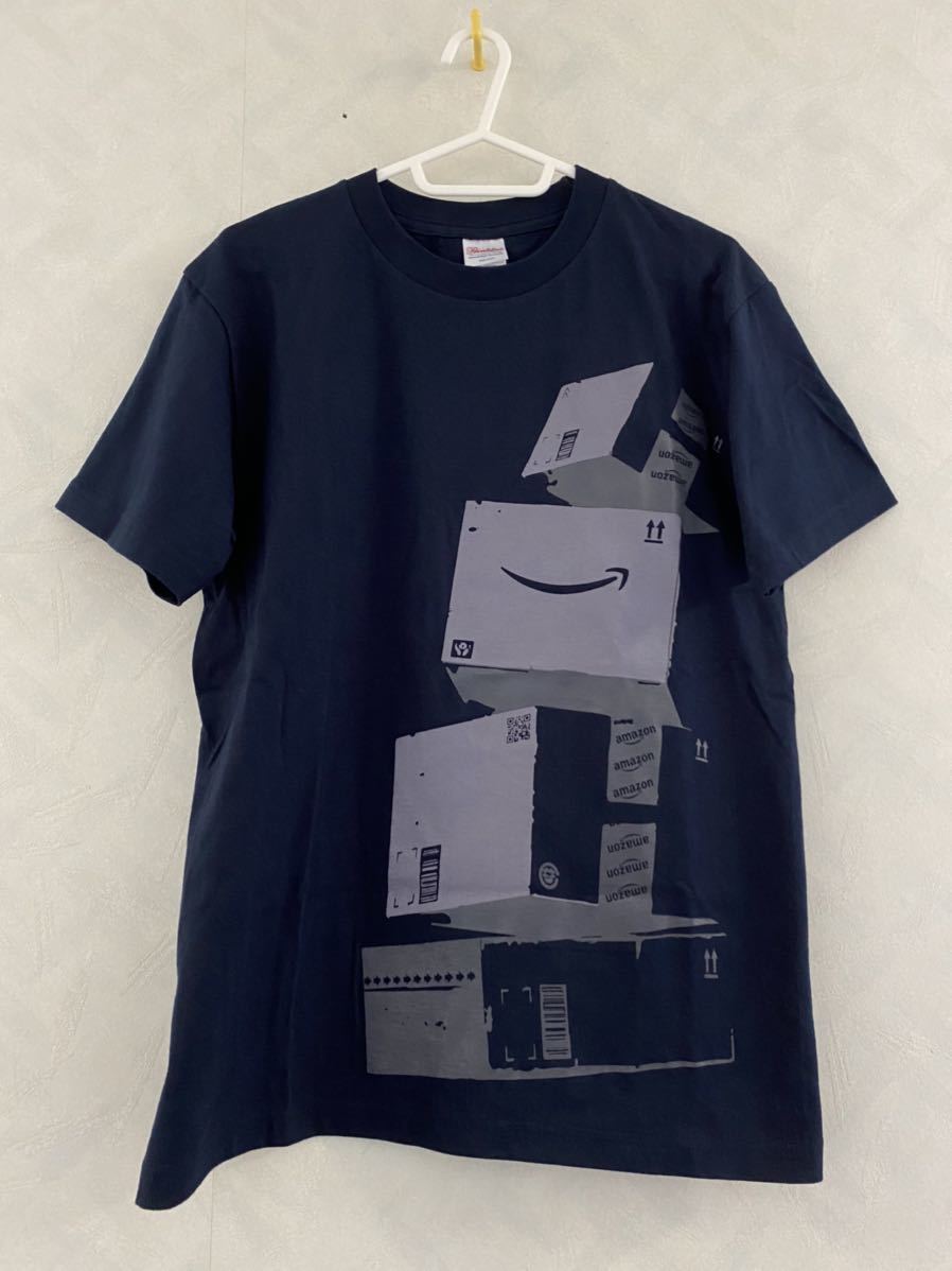 美品 amazon Tシャツ サイズS ネイビー アマゾン拍卖