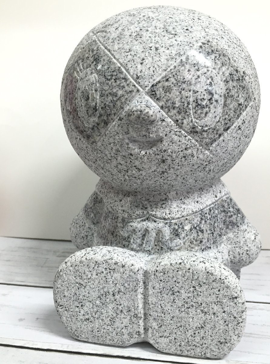 ■ 展示品 18cm TAKAO スタチュー 御影石 メロンパンナちゃん 座姿 置物 それいけ!アンパンマン ★拍卖