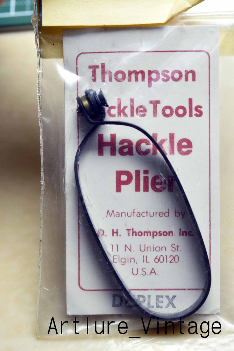 VINTAGE HACKLE PLIER THOMPSON USA 10336-317 #FLY #HACKLEPLIER #THOMPSON拍卖