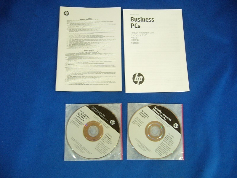 0799-O★リカバリー★HP ProDesk 600 G1 & EliteDesk800 G1用Windows7Professional SP1 & Windows 8.1 Pro DVD4枚セット★開封品★拍卖