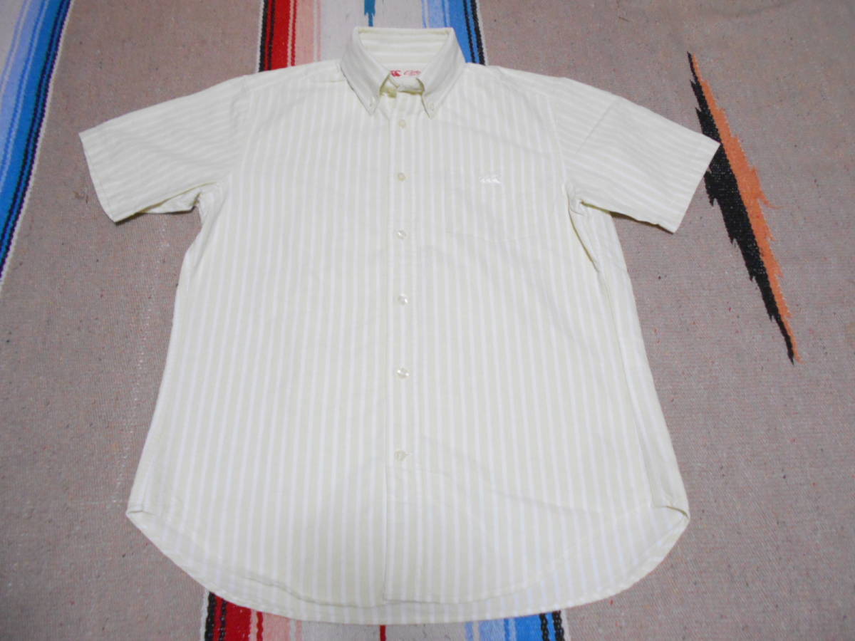 CANTERBURY カンタベリー 半袖ボタンダウンシャツ オックスフォード ラガーシャツ ラグビー ラグジャ アイビー フットボールRUGBY FOOTBALL拍卖