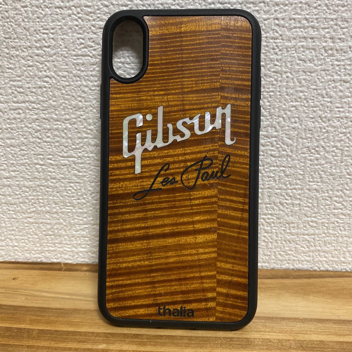 【入手困難★美品★訳あり】Gibson iPhoneXSスマホケース ギブソンコラボ Thalia iPhoneケース拍卖