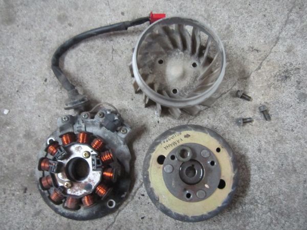 ジョグZR エボリューション SA16J ジェネレーターセット 純正 宅配便の場合60サイズ 管理NO、4023拍卖