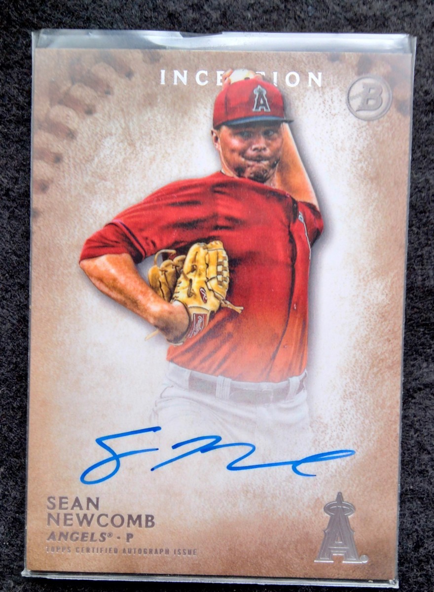 TOPPS2015BowmanSEANNEWCOMBショーン・ニューカム直筆サインカード拍卖