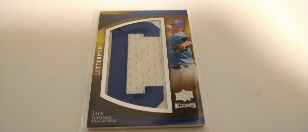 GREINKE By the letter パッチ Patch TOPPS auto 直筆サインカード UPPERDECK PANINI TRIPLE BOWMAN 検索用 LETTERMEN BBM epoch拍卖