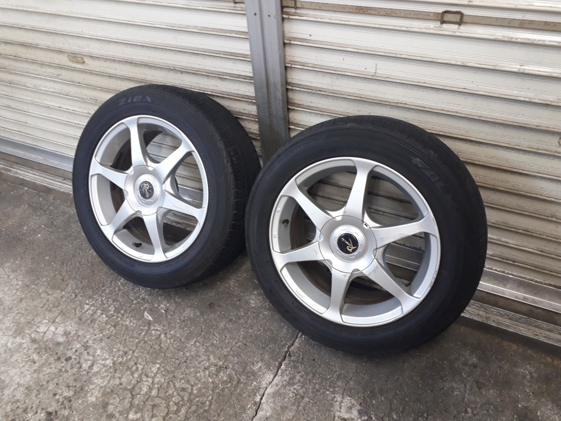 16インチアルミホイール 7J+38 4、5穴マルチ2本 No.mac拍卖