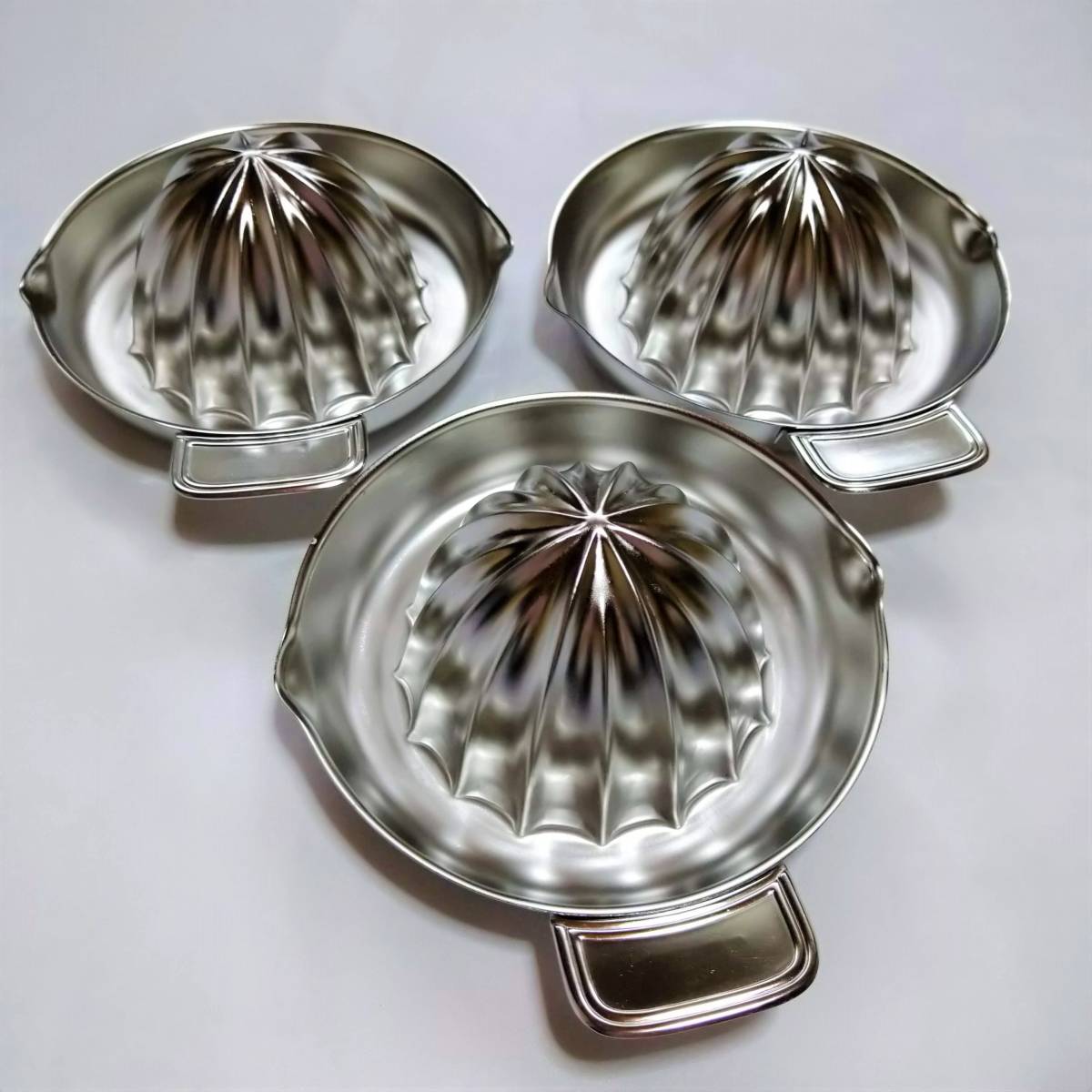 未使用、保管品 業務用 厨房備品 グレープフルーツ絞り ステンレス(18-8)/全3点セット拍卖