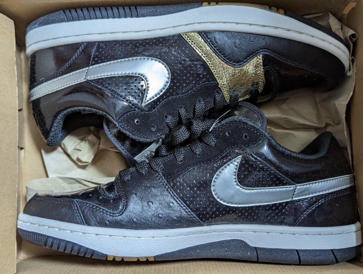 【即決】Nike Court Force Low 29.5cm Us11.5 コートフォース デッドストック ヴィンテージ ホソカワ ゴールド拍卖