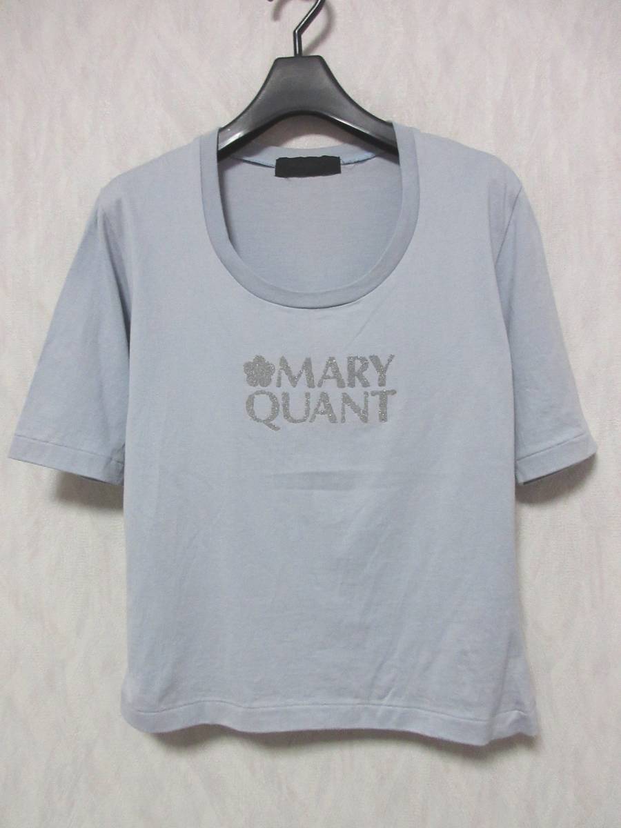 マリークワント MARY QUANT カットソー U字ネック グレー系 M yg4064拍卖