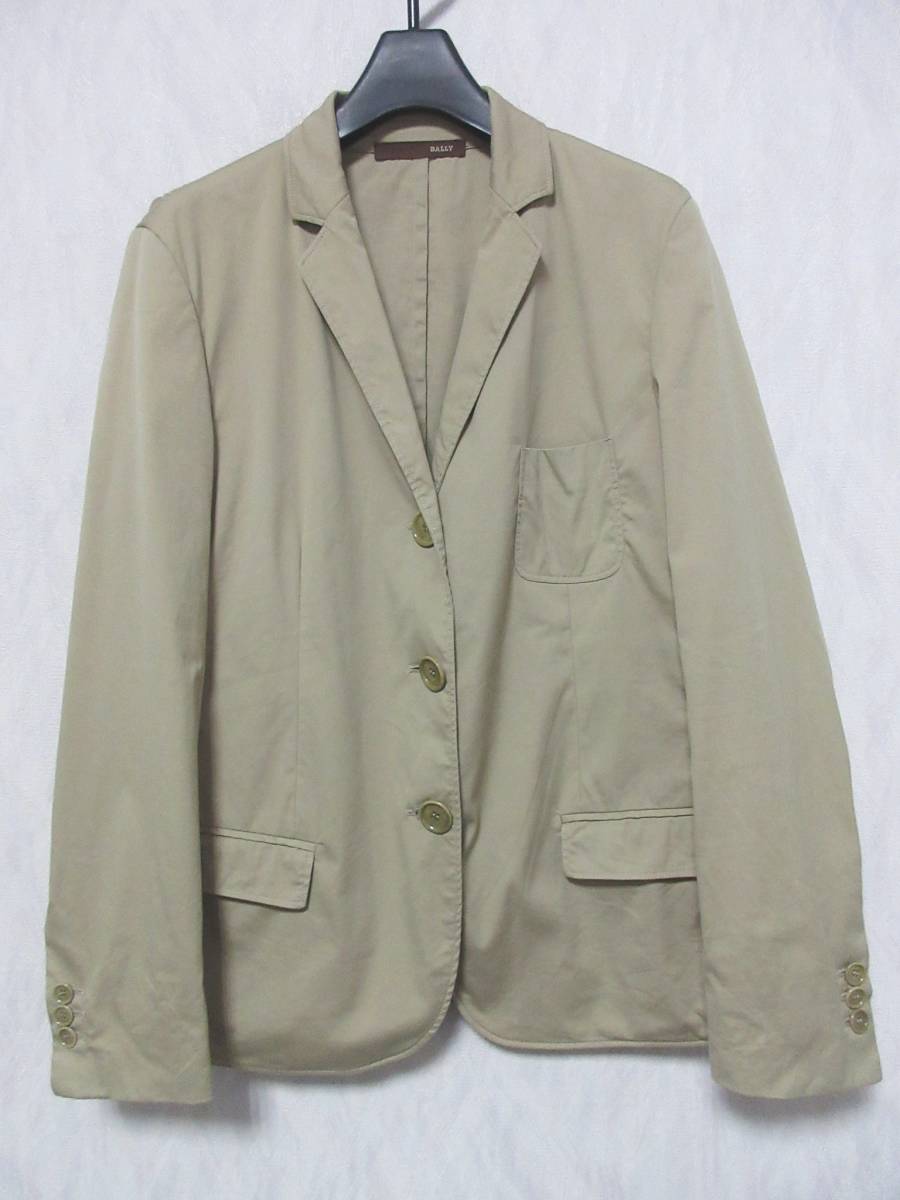 バリー BALLY テーラードジャケット ベージュ イタリアサイズ44 yg4068拍卖