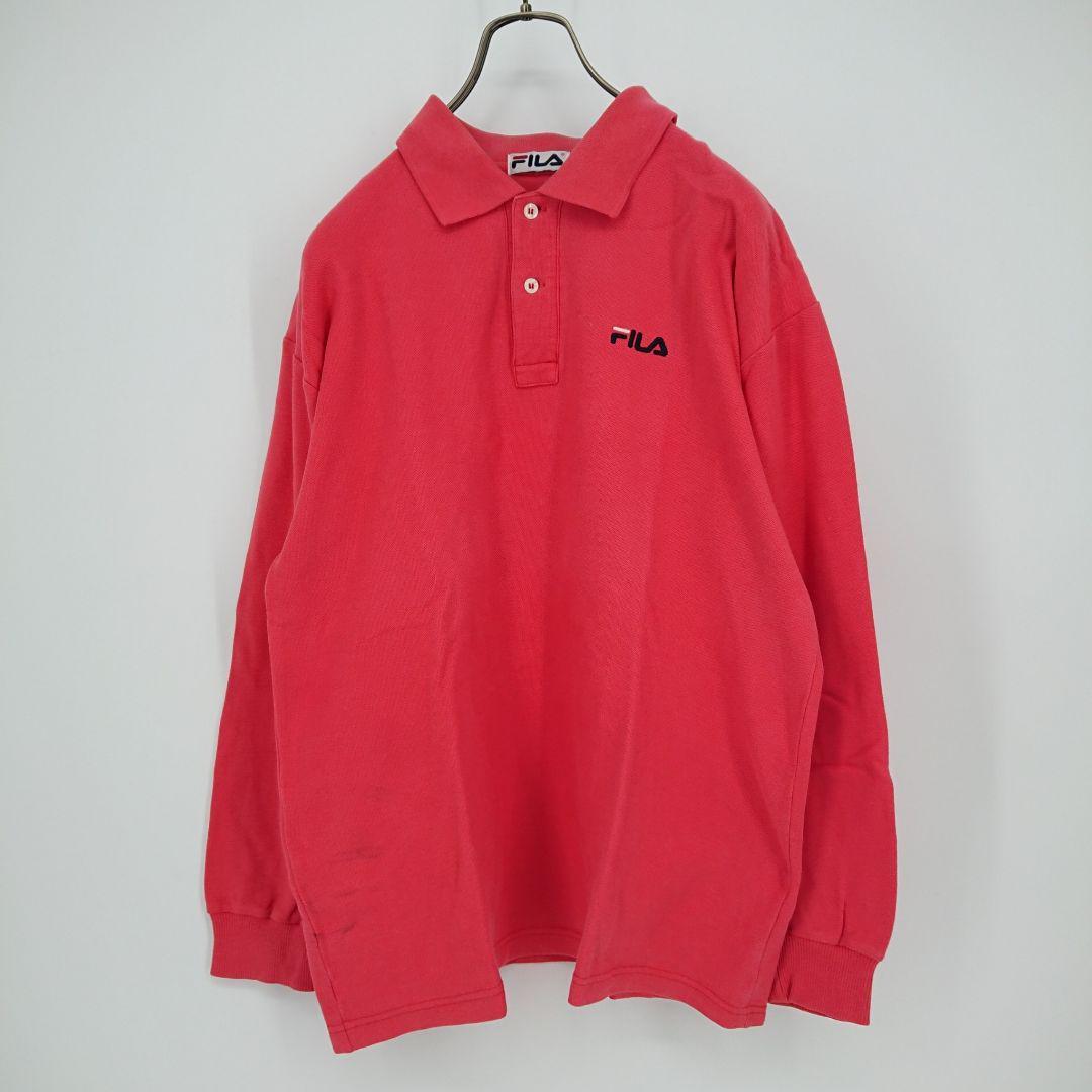 Lサイズ FILA 長袖 ポロシャツ ピンク M-ps0044拍卖