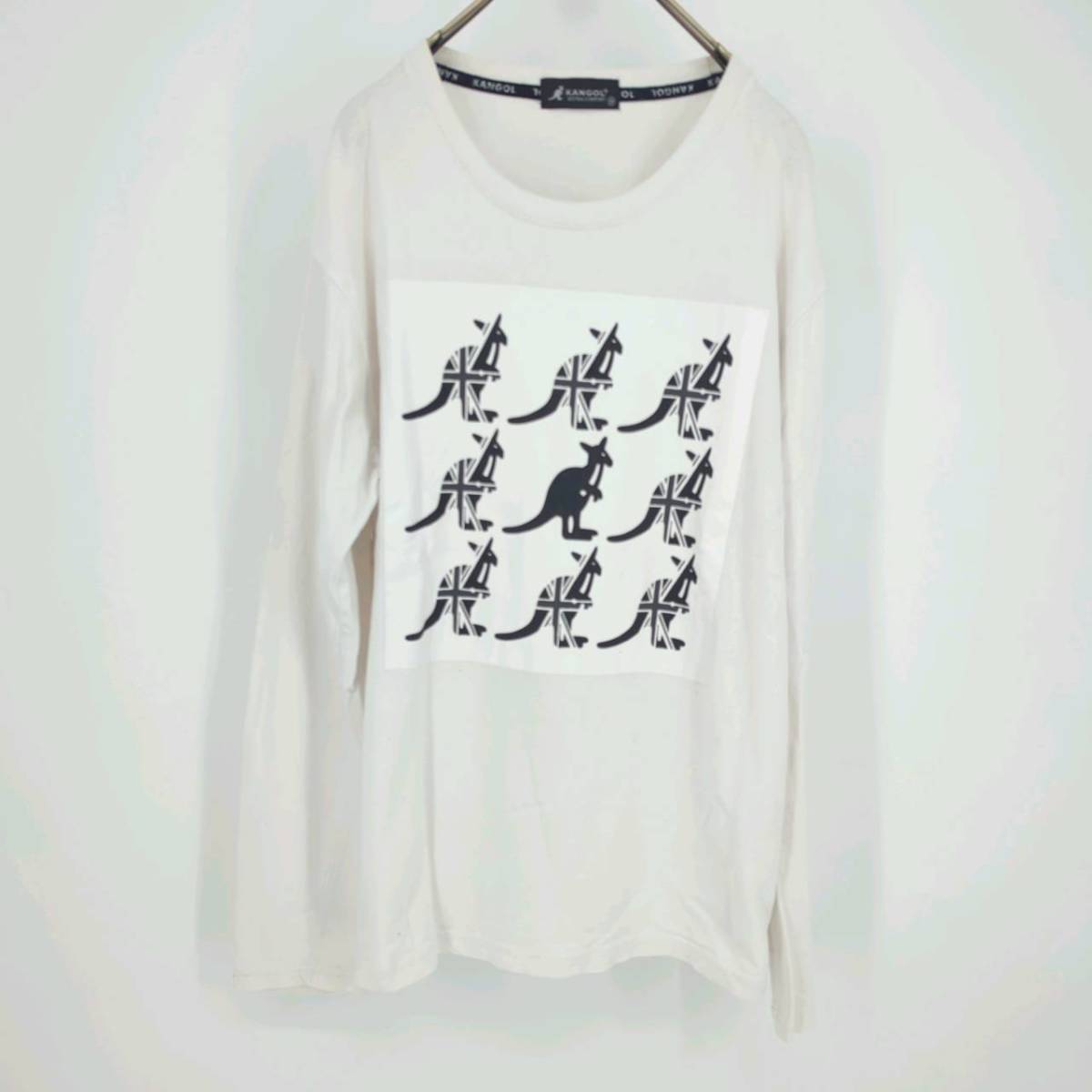 M カンゴール KANGOL Tシャツ ホワイト 長袖拍卖